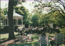 Postcard  #144 Sunday Afternoon concert, Gazebo